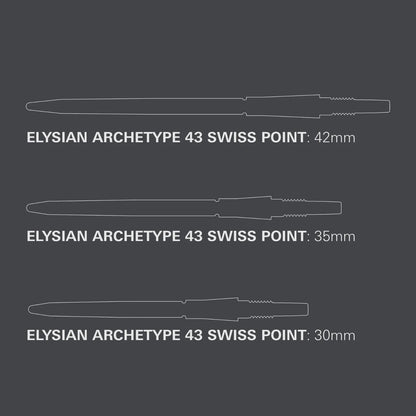 Target Elysian Archetype 43 Steel Swiss Point - Silver 30mm