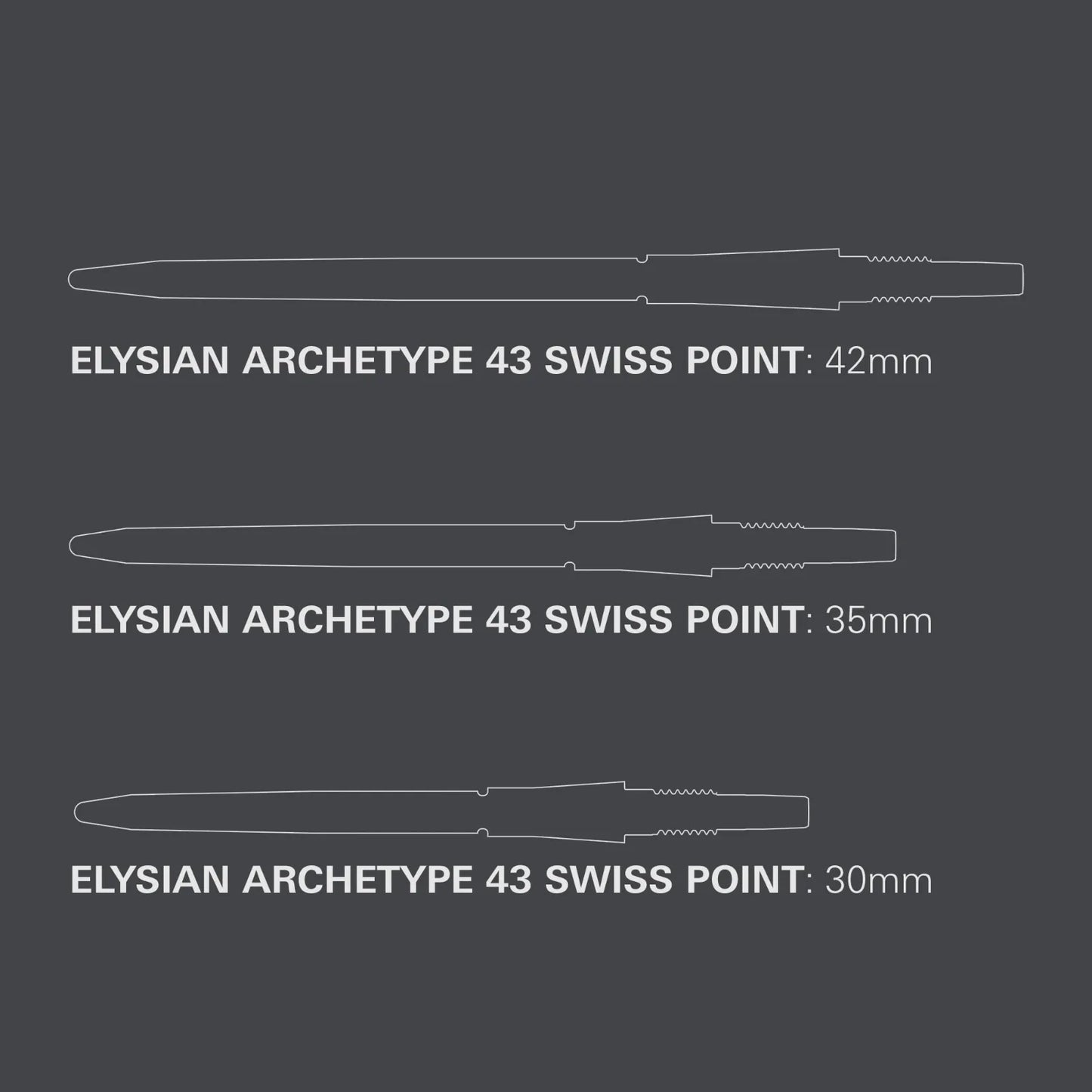 Target Elysian Archetype 43 Steel Swiss Point - Gold 30mm