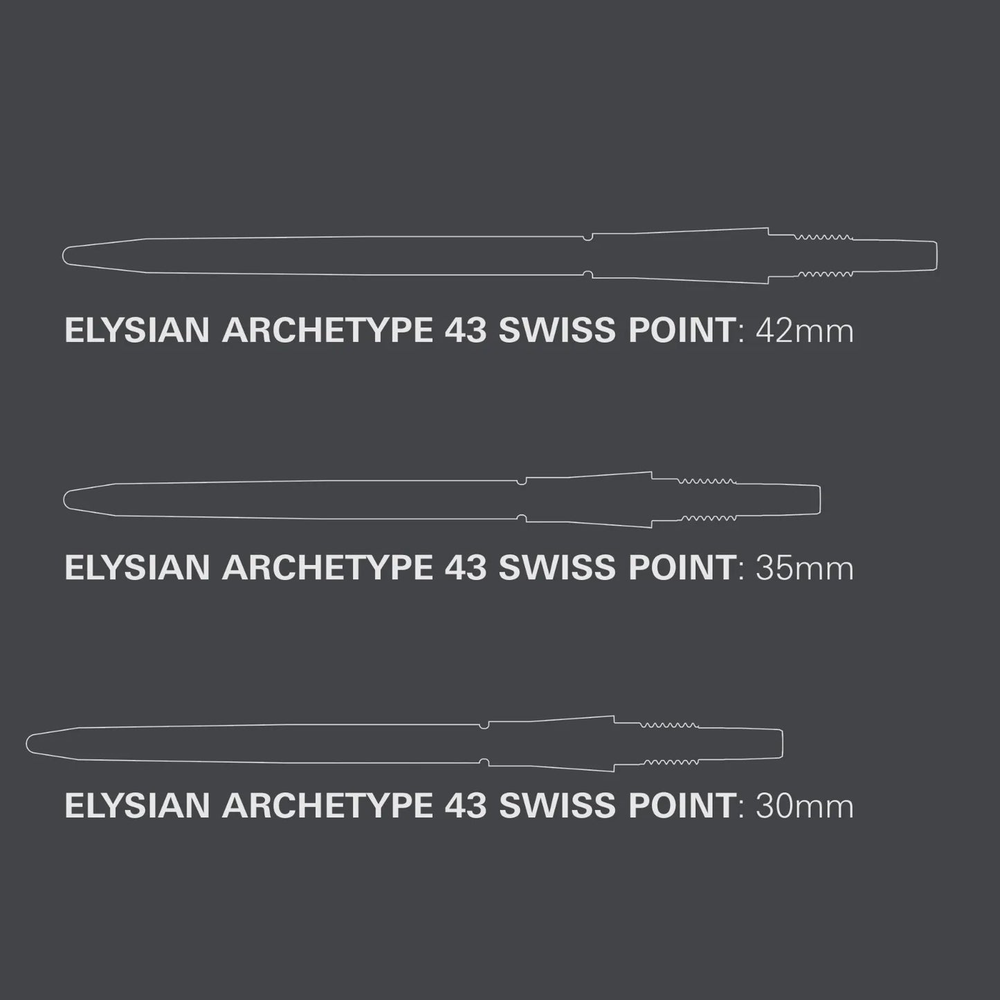 Target Elysian Archetype 43 Steel Swiss Point - Silver 35mm
