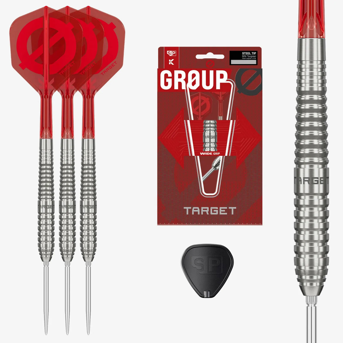 Target Group Ø 01 Swiss Point Steel Tip Darts 90% Tungsten 24g