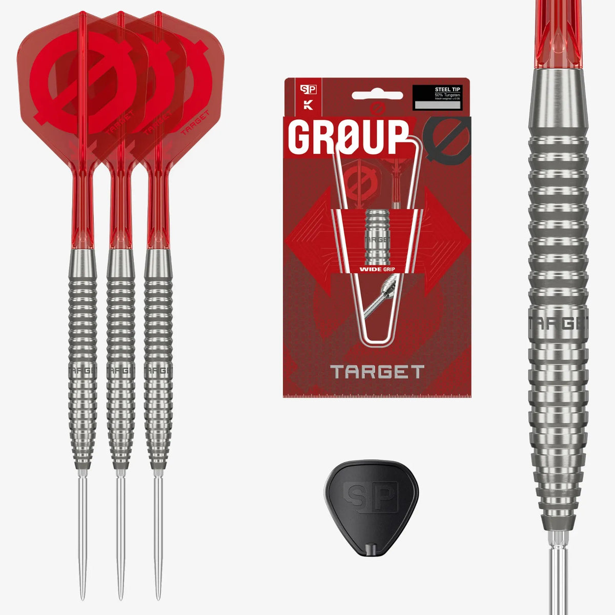 Target Group Ø 02 Swiss Point Steel Tip Darts 90% Tungsten 21g