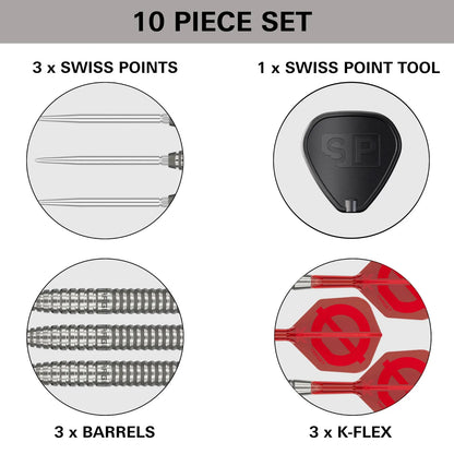 Target Group Ø 02 Swiss Point Steel Tip Darts 90% Tungsten 21g