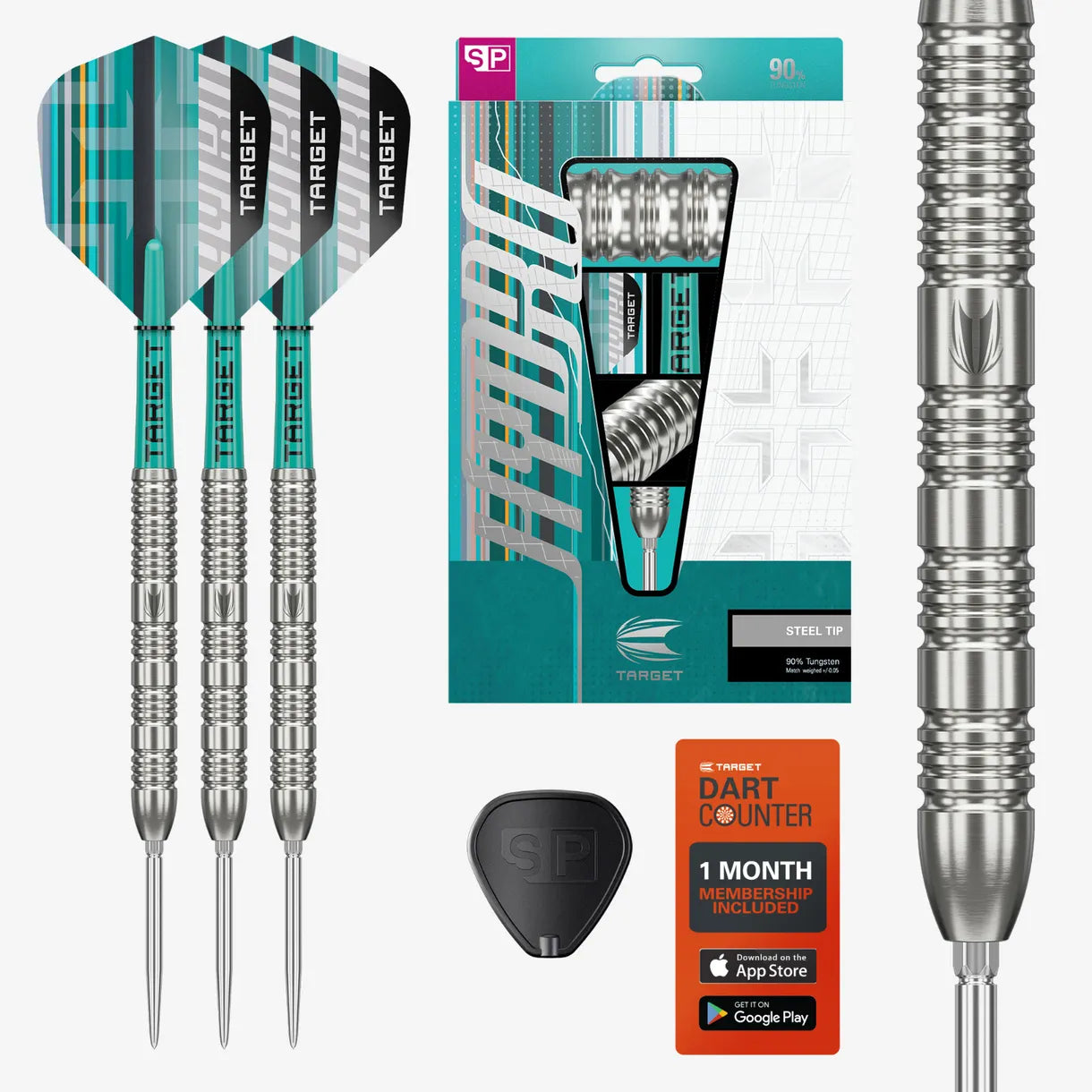 Target Hydro 02 Swiss Point Steel Tip Darts - 25gm