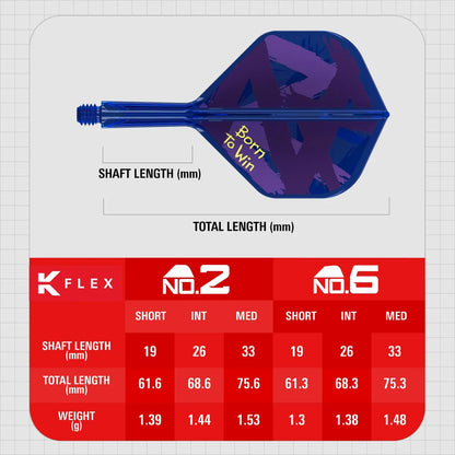 Target Luke Littler Born to Win K-Flex Flight System No. 2 Medium