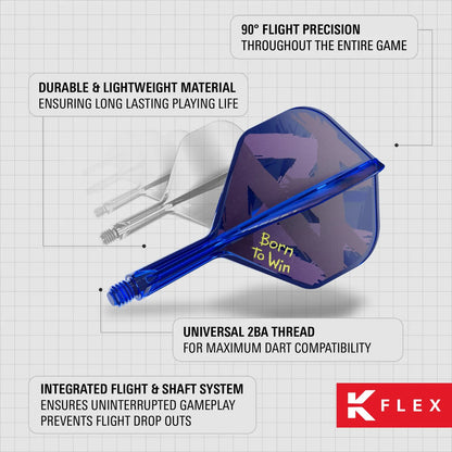 Target Luke Littler Born to Win K-Flex Flight System No. 2 Medium
