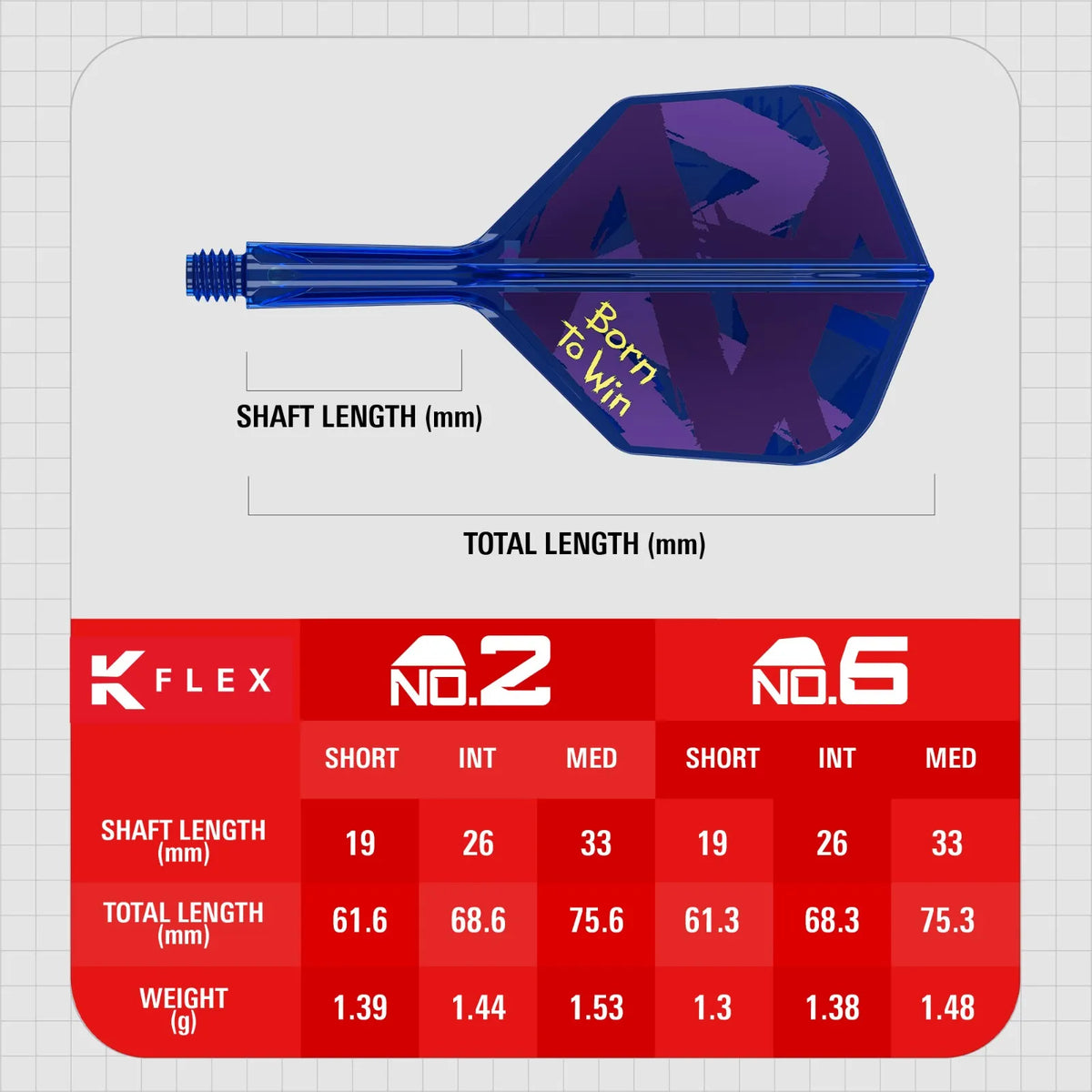 Target Luke Littler Born to Win K-Flex Flight System No. 6 Intermediate