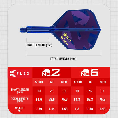 Target Luke Littler Born to Win K-Flex Flight System No. 6 Intermediate