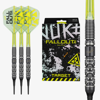 Target Luke Littler Nuke Fallout Soft Tip Darts 90% Tungsten 19g