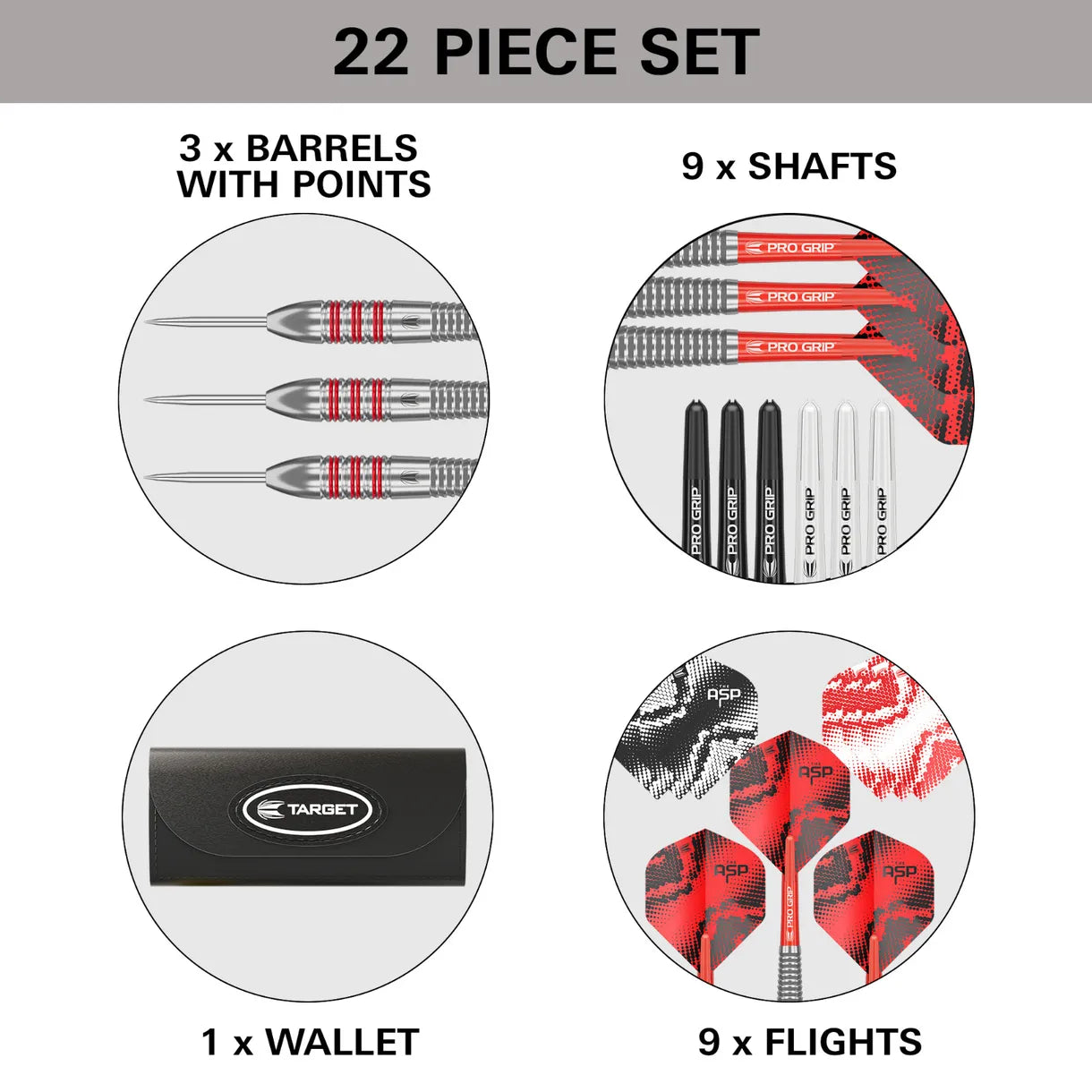 Target Nathan Aspinall The Asp Brass Steel Tip Darts 22g