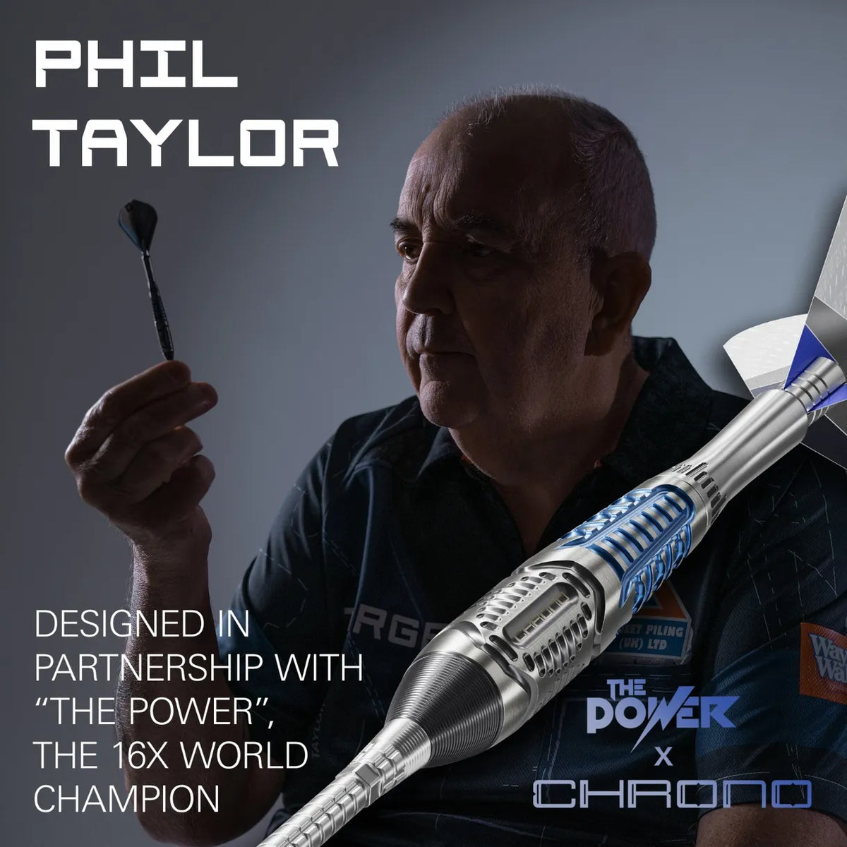 Target Phil Taylor Power Chrono Swiss Point Steel Tip Darts 95% Tungsten 22g