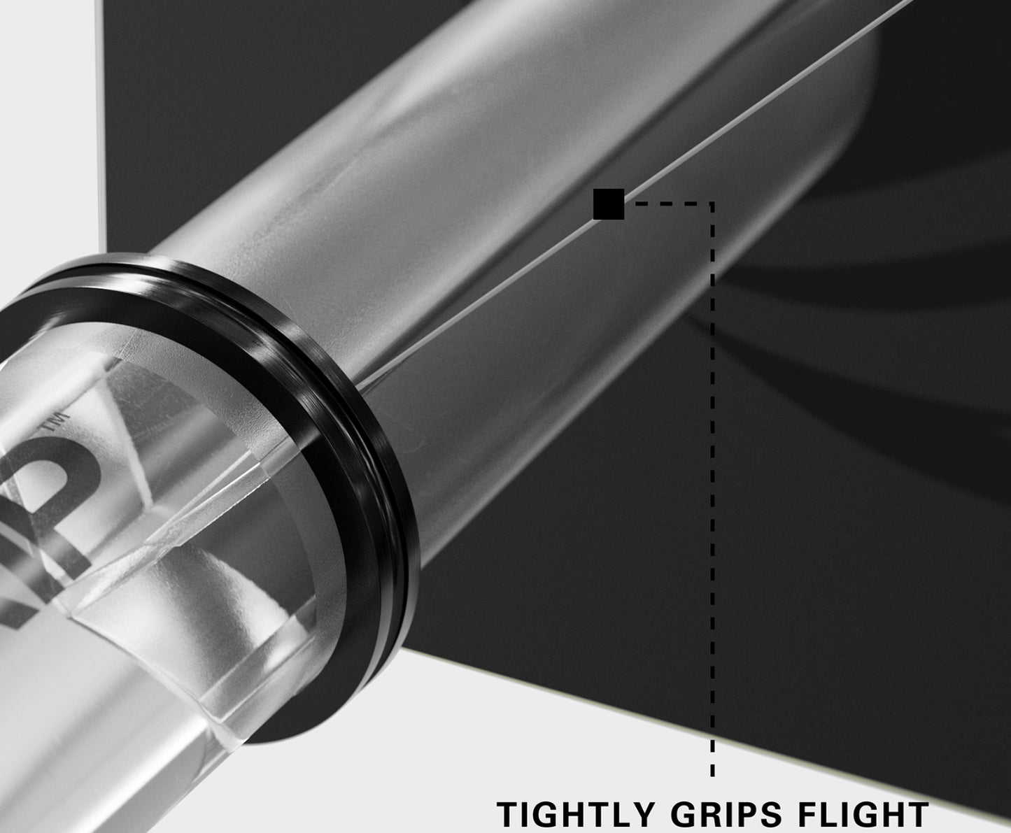 Target Pro Grip Nylon Dart Shafts - Intermediate Clear (3 Sets)