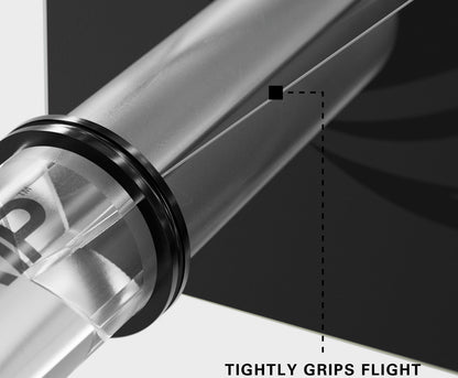 Target Pro Grip Nylon Dart Shafts - Intermediate Clear (3 Sets)
