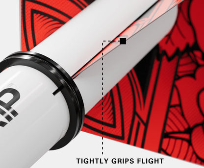 Target Pro Grip Nylon Dart Shafts - Intermediate White (3 Sets)