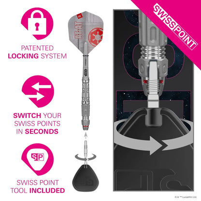 Target Star Wars AT-AT Swiss Point 90% Tungsten Steel Tip Darts - 23gm