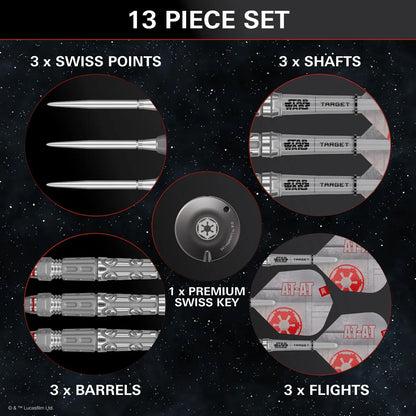 Target Star Wars AT-AT Swiss Point 90% Tungsten Steel Tip Darts - 23gm