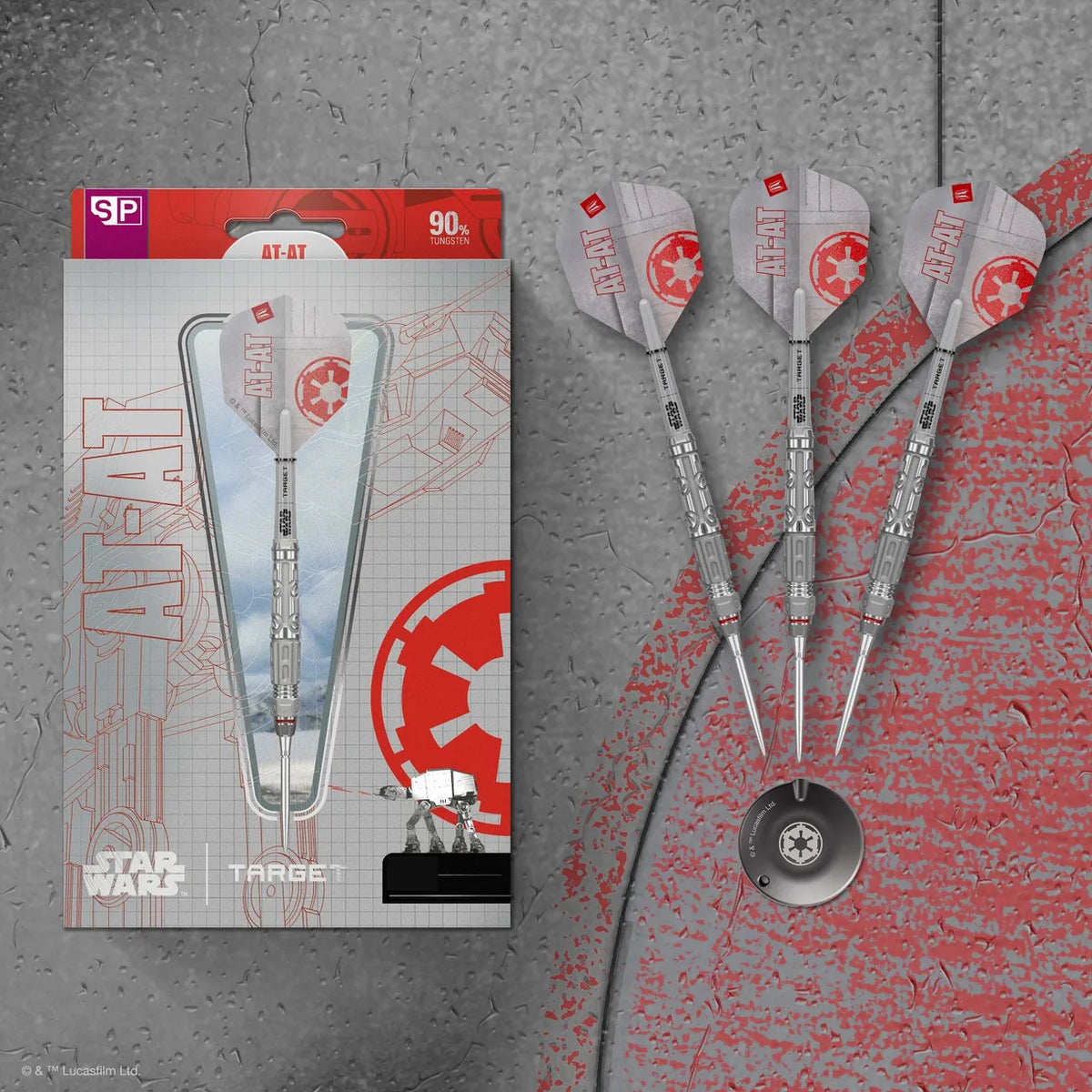 Target Star Wars AT-AT Swiss Point 90% Tungsten Steel Tip Darts - 23gm
