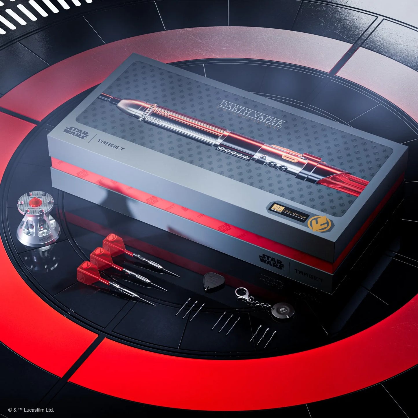 Target Star Wars Darth Vader Lightsaber First Edition Swiss Point 95% Tungsten Steel Tip Darts - 24gm