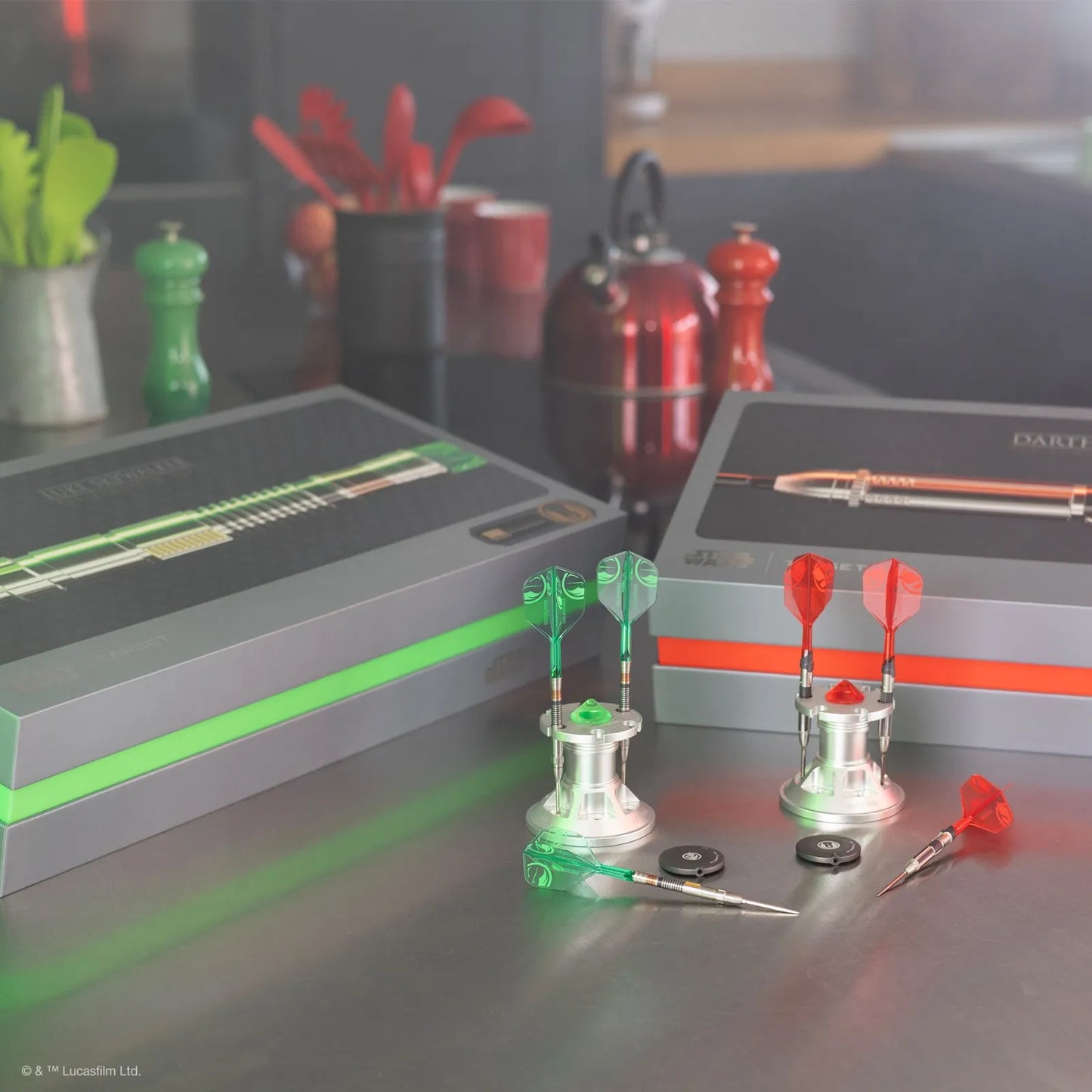 Target Star Wars Luke Skywalker "The Jedi Knight" Lightsaber First Edition Swiss Point 95% Tungsten Steel Tip Darts - 24gm