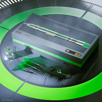 Target Star Wars Luke Skywalker "The Jedi Knight" Lightsaber First Edition Swiss Point 95% Tungsten Steel Tip Darts - 24gm