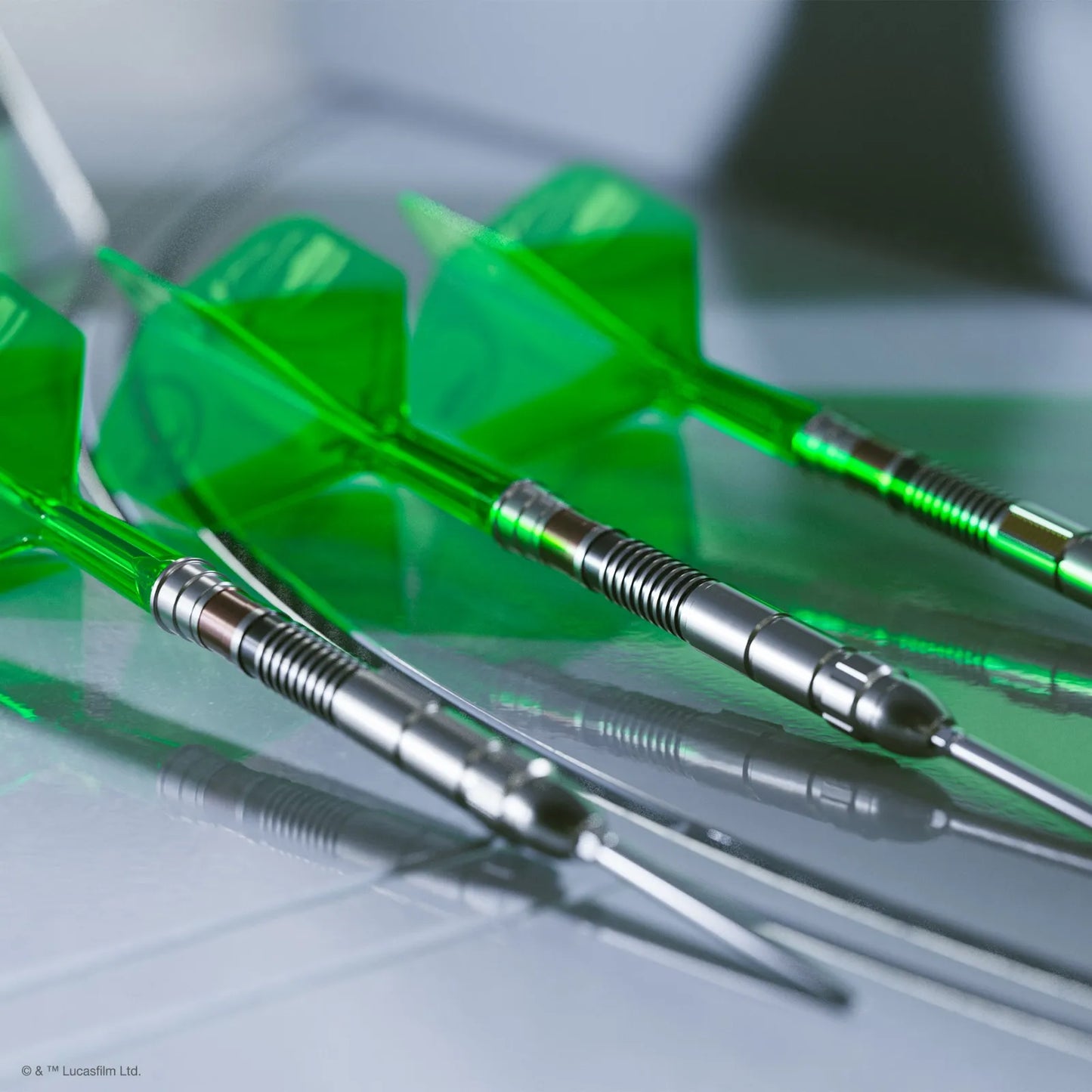 Target Star Wars Luke Skywalker "The Jedi Knight" Lightsaber First Edition Swiss Point 95% Tungsten Steel Tip Darts - 24gm