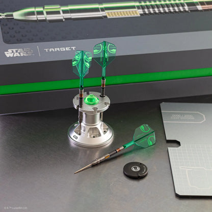 Target Star Wars Luke Skywalker "The Jedi Knight" Lightsaber First Edition Swiss Point 95% Tungsten Steel Tip Darts - 24gm