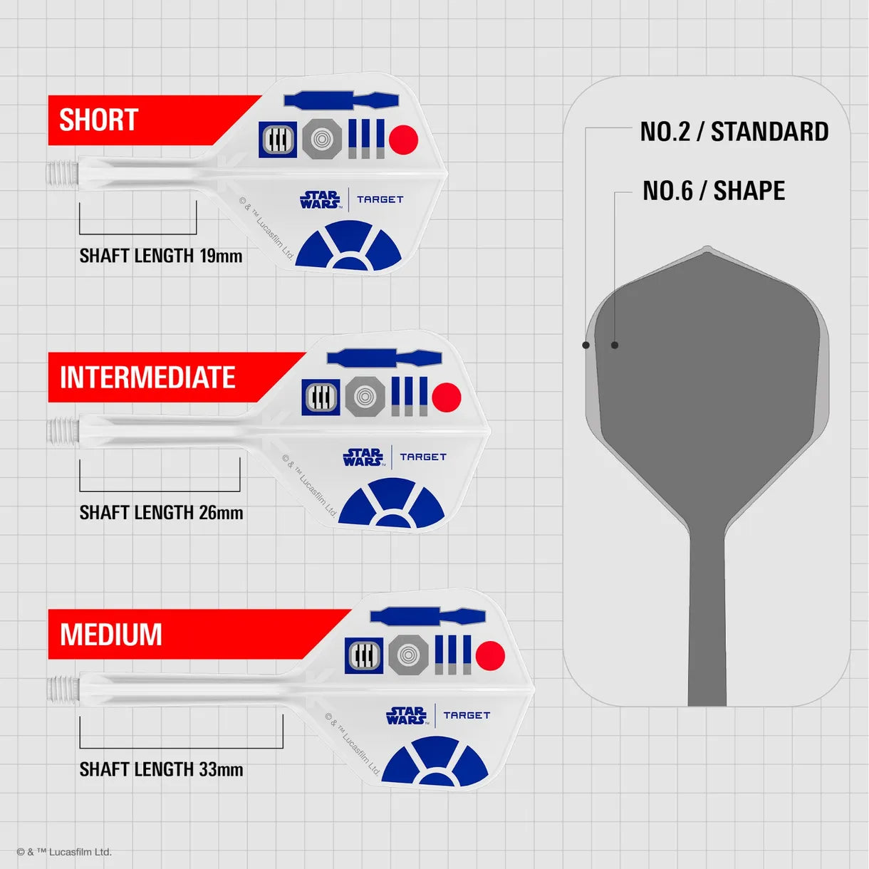 Target Star Wars R2-D2 K-Flex Flight System No. 2 Short