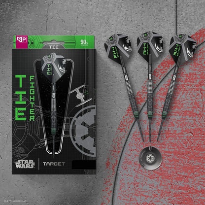 Target Star Wars Tie Fighter Swiss Point 90% Tungsten Steel Tip Darts - 23gm