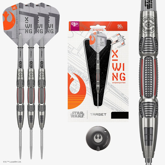 Target Star Wars X-Wing Swiss Point 90% Tungsten Steel Tip Darts - 26gm