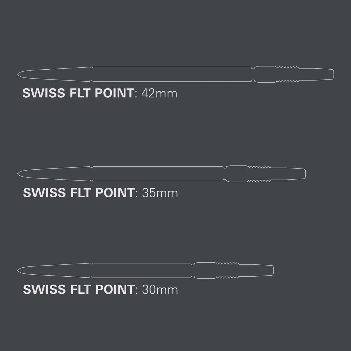 Target Swiss FLT Steel Point - Black 30mm