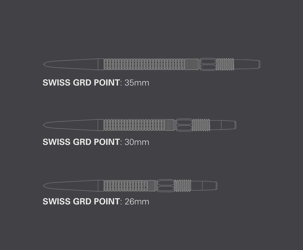 Target Swiss GRD Steel Point - Silver 30mm