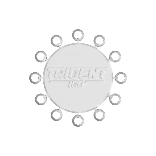 RED DRAGON TRIDENT 180 - DART POINT CONES WHITE