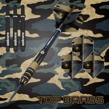 Unicorn Top Brass 2 19 gram Brass Steel Tip Darts