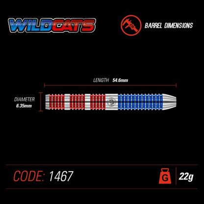 Winmau Wildcats 22 gram 90% Tungsten alloy