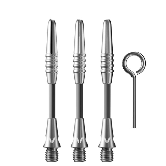 Viper Carbon Fiber Dart Shafts - In Between - Silver