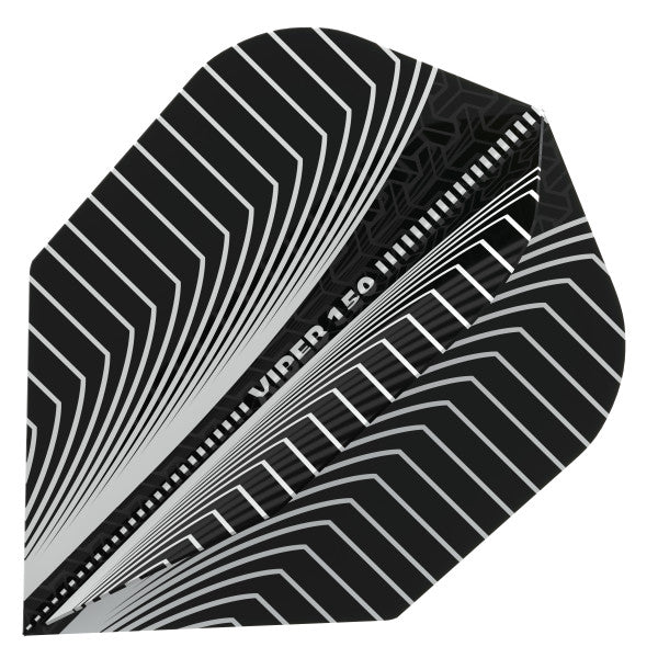 Viper V150 Dart Flights Standard White/Black Mack Darts