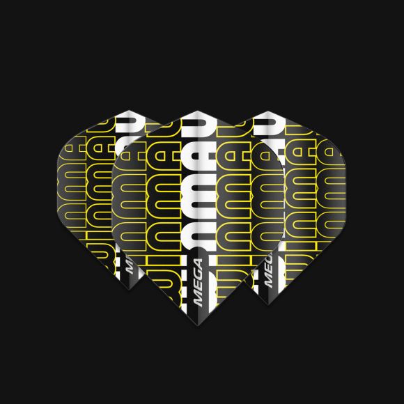 Winmau Mega Standard Winmau Logo - Black & Yellow