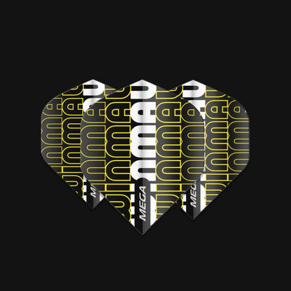 Winmau Mega Standard Winmau Logo - Black & Yellow