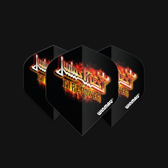 Winmau Rock Legends Judas Priest Flaming Logo