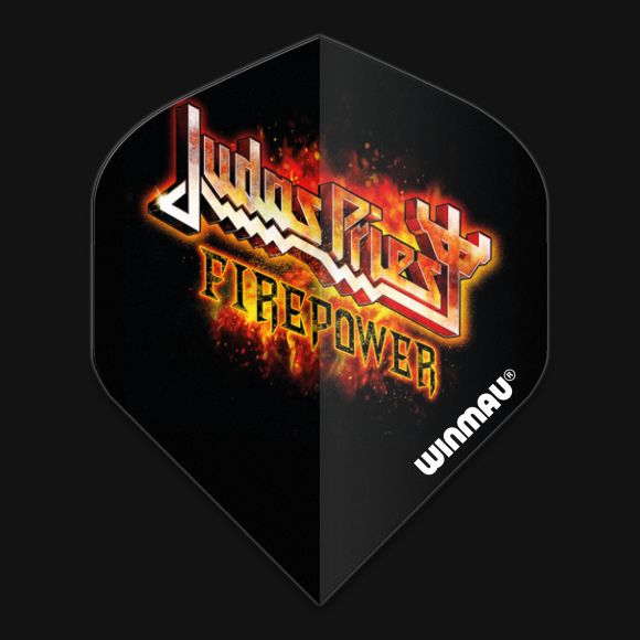 Winmau Rock Legends Judas Priest Flaming Logo