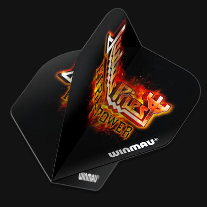Winmau Rock Legends Judas Priest Flaming Logo