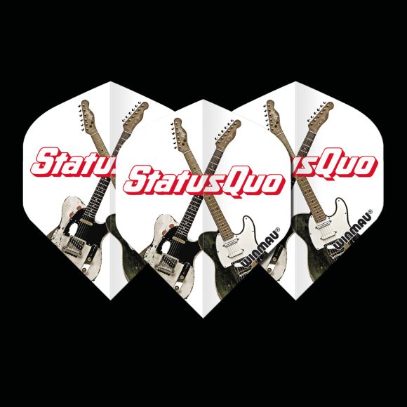 Winmau Rock Legends Status Quo White Guitars