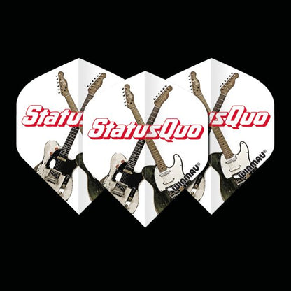 Winmau Rock Legends Status Quo White Guitars