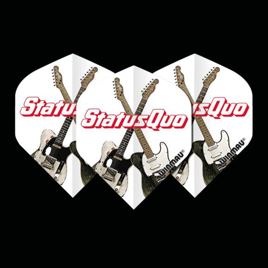 Winmau Rock Legends Status Quo White Guitars
