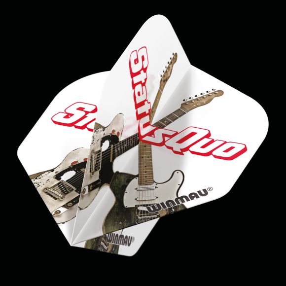 Winmau Rock Legends Status Quo White Guitars