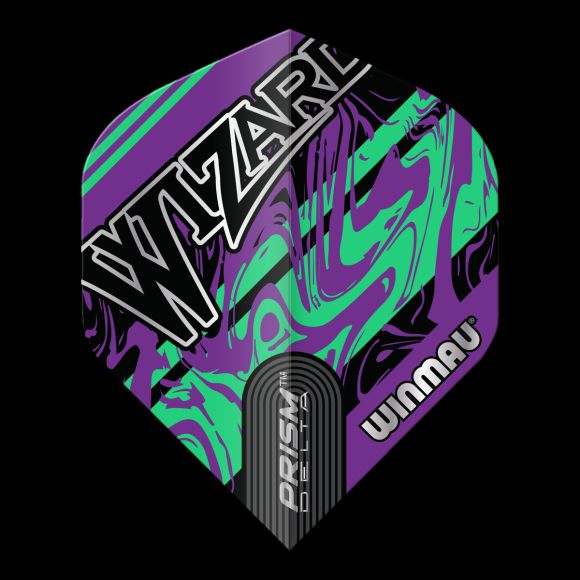 Winmau Specialist Players Prism Delta Wizard Purple & Green Flight Standard