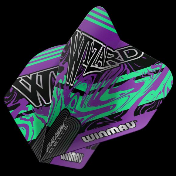 Winmau Specialist Players Prism Delta Wizard Purple & Green Flight Standard