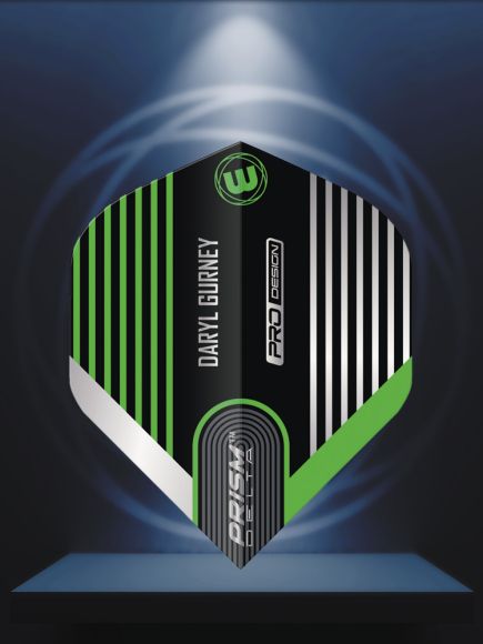 Winmau Specialist Players Prism Delta Daryl Gurney Black & Green Flight Standard