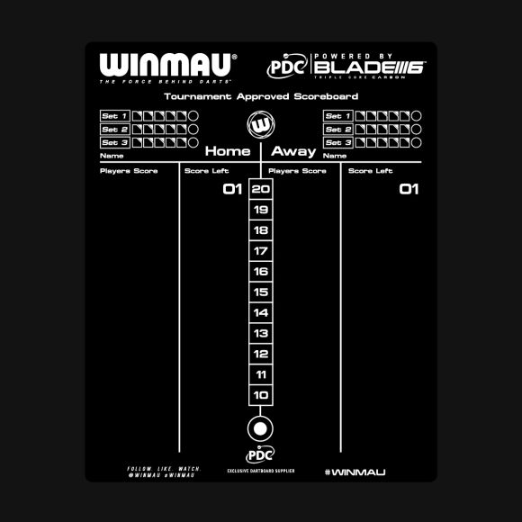 Winmau Dry Wipe Scoreboard